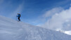 Ciel contrasté et vent arctique nous accueillent au sommet du Mont-Noble. Mont-Noble_2013_011