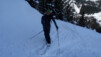 Parcours inconnu pour cet inconditionnel arpenteur de nos montagnes. Observation des clairières et couloirs pour un parcours de descente réjouissant, malgré la pente…. prelayes_002