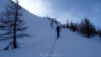 Instants magiques d’isolement et de sérénité où seuls les suintements des peaux sur la neige fraîche viennent troubler le calme de cet espace. prelayes_010